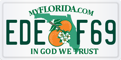 FL license plate EDEF69