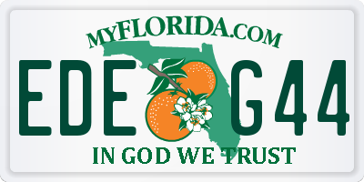 FL license plate EDEG44
