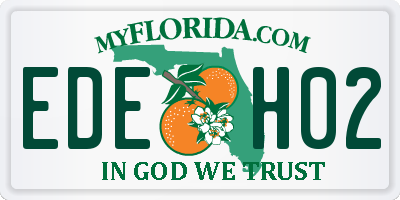 FL license plate EDEH02