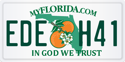 FL license plate EDEH41