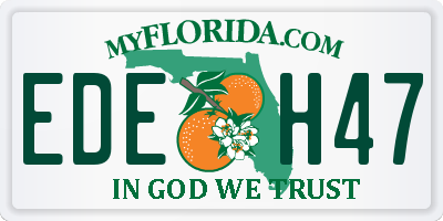 FL license plate EDEH47