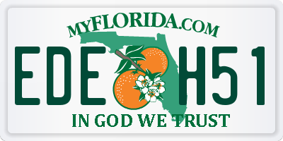 FL license plate EDEH51