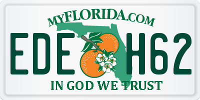 FL license plate EDEH62