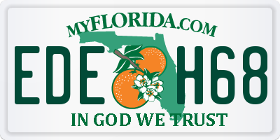 FL license plate EDEH68