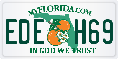 FL license plate EDEH69