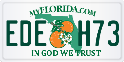 FL license plate EDEH73