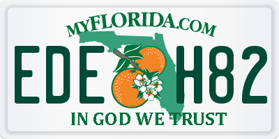 FL license plate EDEH82