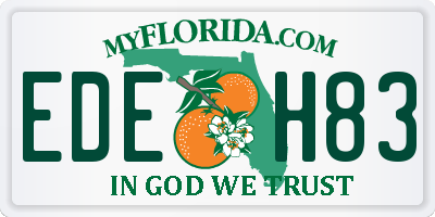 FL license plate EDEH83