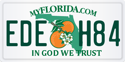 FL license plate EDEH84