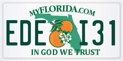 FL license plate EDEI31