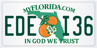 FL license plate EDEI36