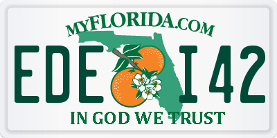 FL license plate EDEI42