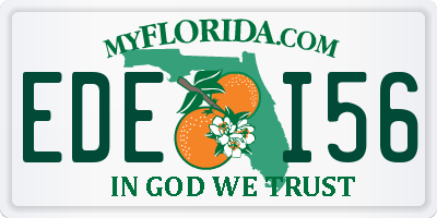 FL license plate EDEI56