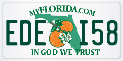 FL license plate EDEI58