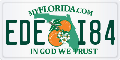 FL license plate EDEI84