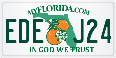 FL license plate EDEJ24