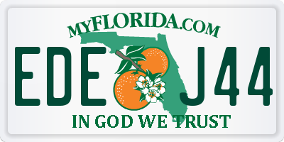 FL license plate EDEJ44
