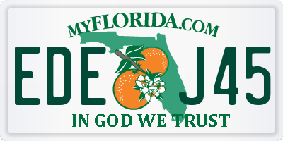 FL license plate EDEJ45
