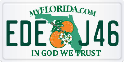 FL license plate EDEJ46