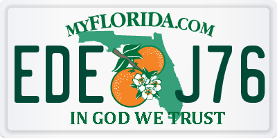 FL license plate EDEJ76