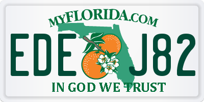 FL license plate EDEJ82