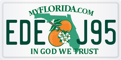 FL license plate EDEJ95