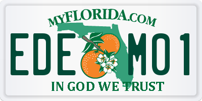 FL license plate EDEM01