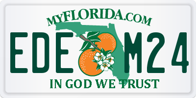 FL license plate EDEM24