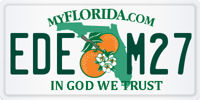 FL license plate EDEM27