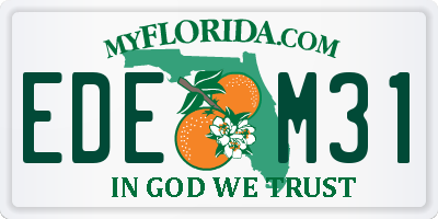 FL license plate EDEM31