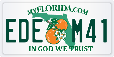 FL license plate EDEM41