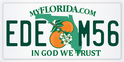 FL license plate EDEM56