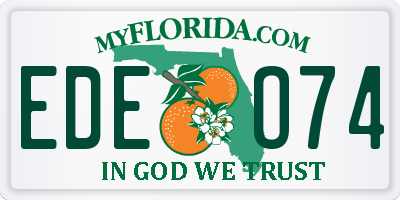 FL license plate EDEO74