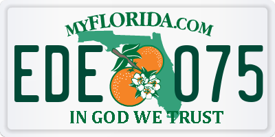 FL license plate EDEO75