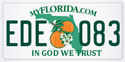 FL license plate EDEO83
