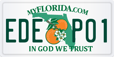 FL license plate EDEP01