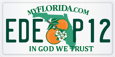 FL license plate EDEP12