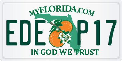 FL license plate EDEP17