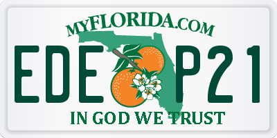 FL license plate EDEP21