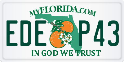 FL license plate EDEP43