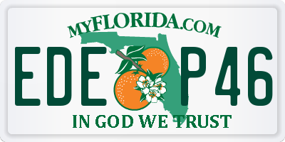 FL license plate EDEP46
