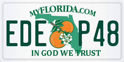 FL license plate EDEP48