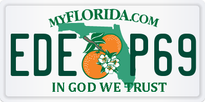 FL license plate EDEP69