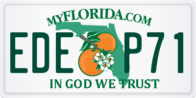 FL license plate EDEP71