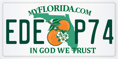 FL license plate EDEP74