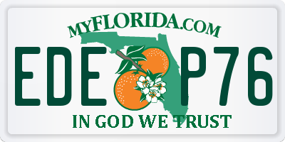 FL license plate EDEP76
