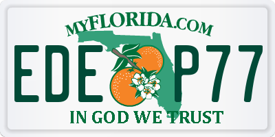 FL license plate EDEP77