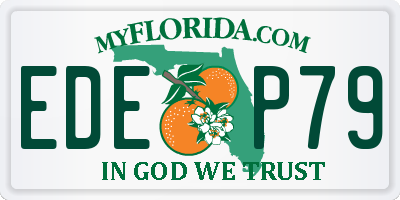 FL license plate EDEP79