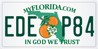 FL license plate EDEP84