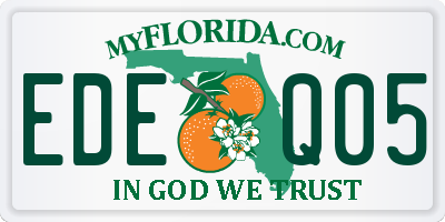 FL license plate EDEQ05